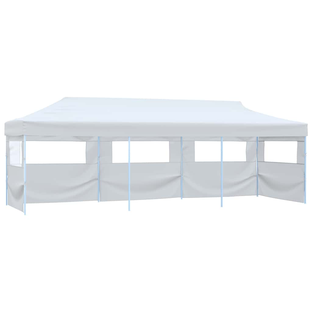 Kokkupandav peotelk (pop-up) 5 külgseinaga, 3 × 9 m, valge