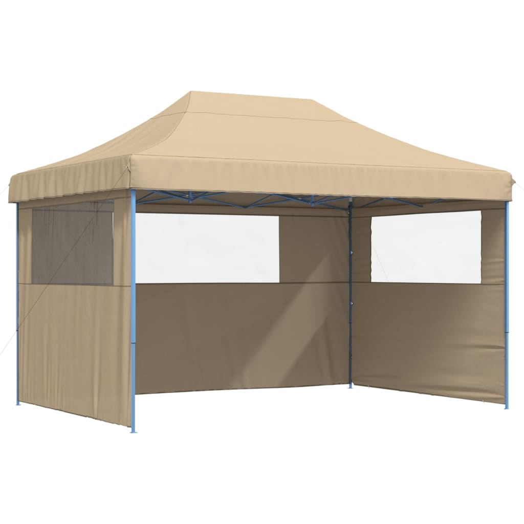 Kokkupandav peotelk (pop-up) 3 külgseinaga, 4,1 × 2,79 m, beež