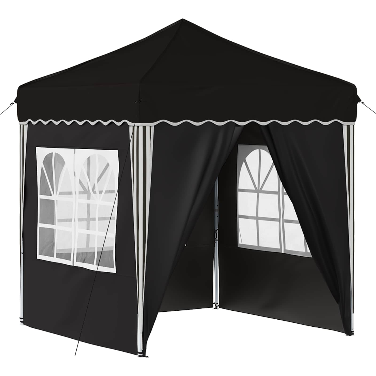 Kokkupandav peotelk (pop-up), 1,95 × 1,94 m, must