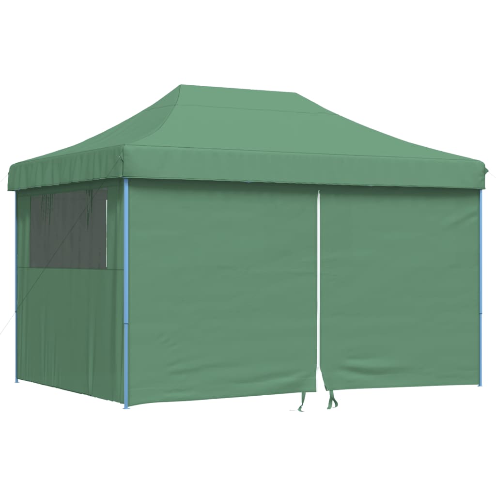 Kokkupandav peotelk (pop-up) 4 külgseinaga, 4,1 × 2,79 m, roheline