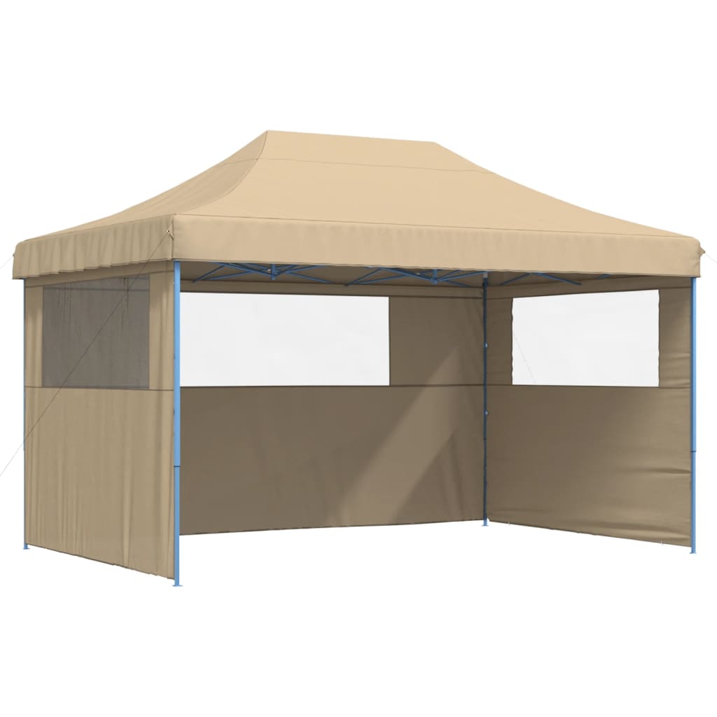 Kokkupandav peotelk (pop-up) 3 külgseinaga, 4,4 × 2,92 m, beež