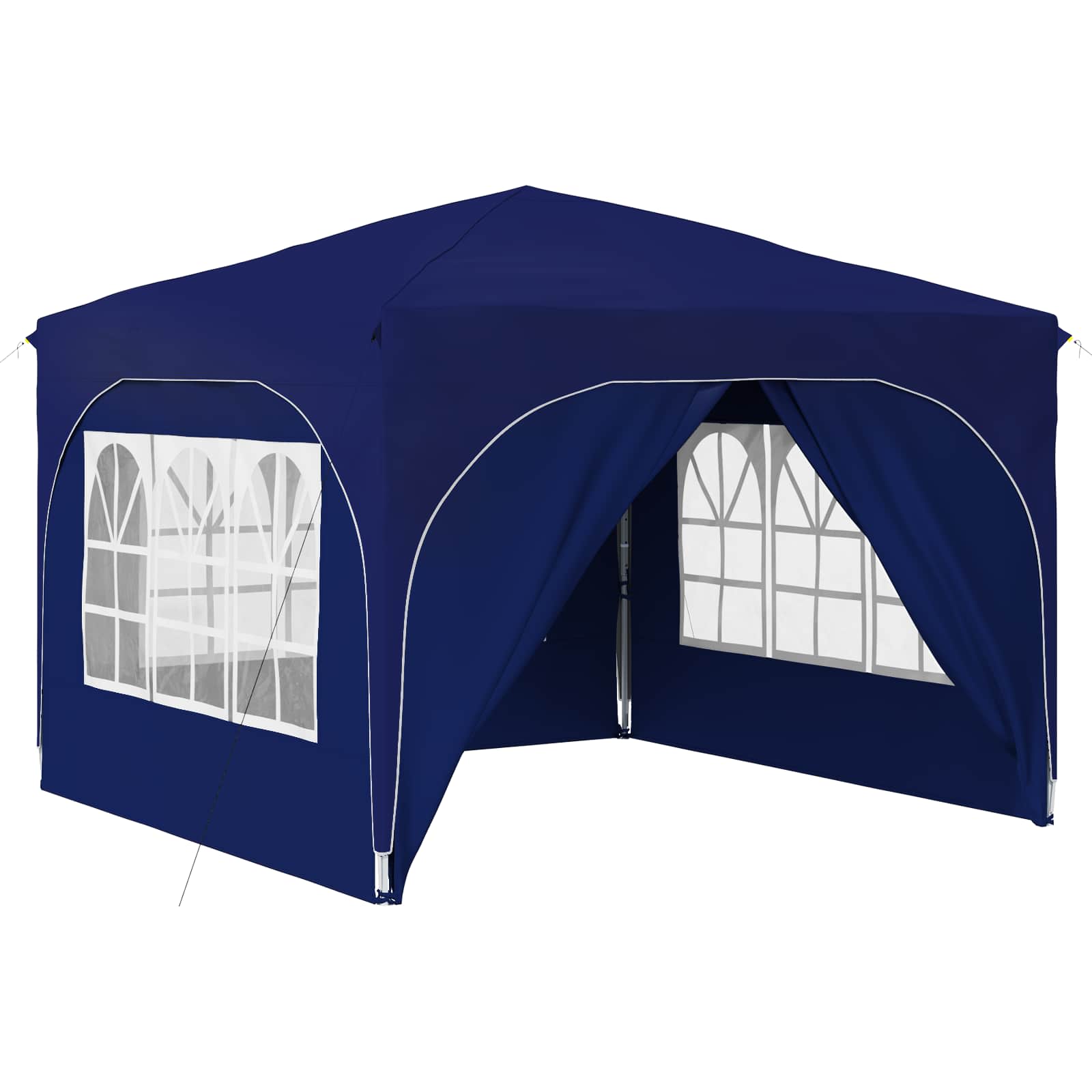 Kokkupandav peotelk (pop-up) 4 külgseinaga, 2,9 × 2,9 m, sinine