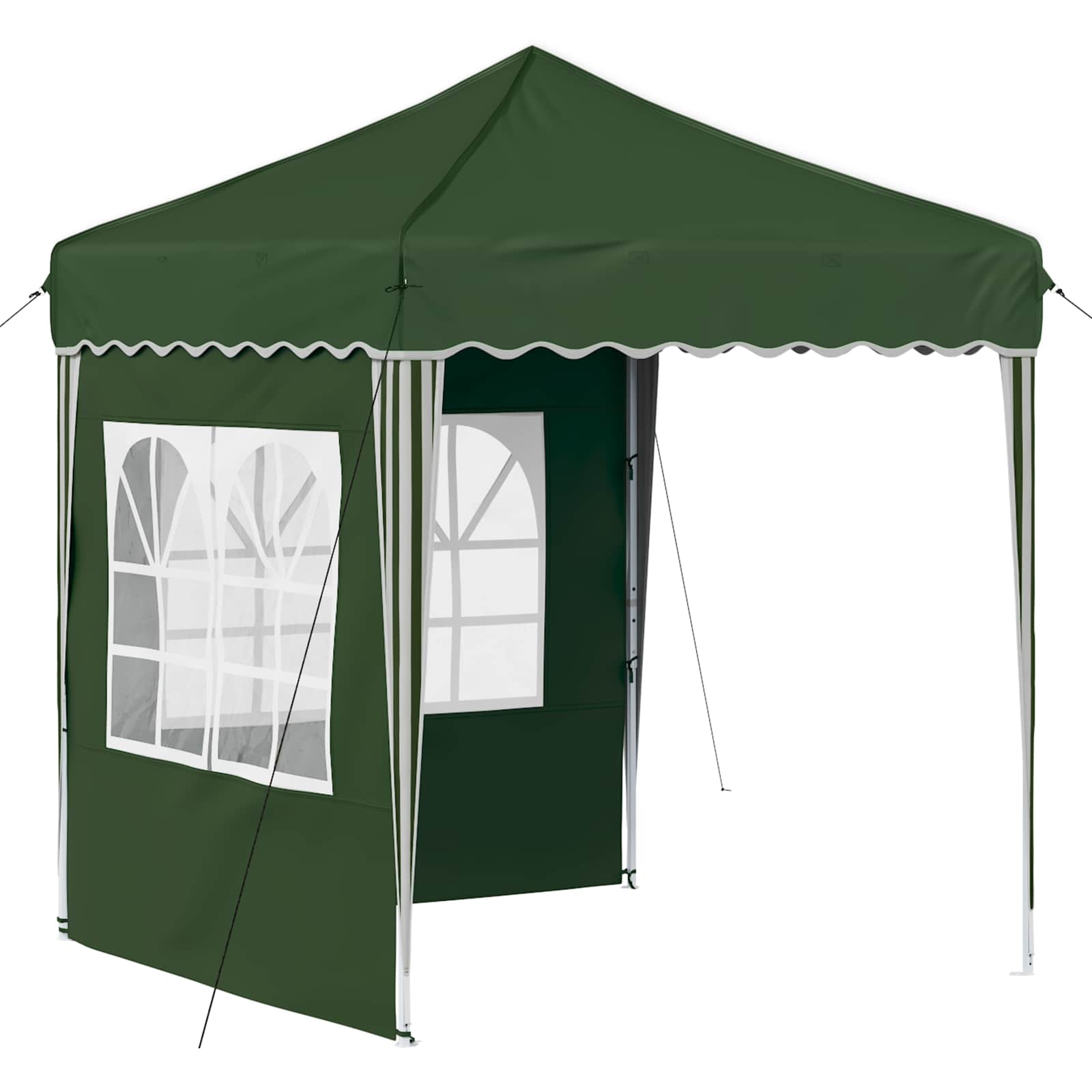 Kokkupandav peotelk (pop-up), 1,95 × 1,94 m, roheline