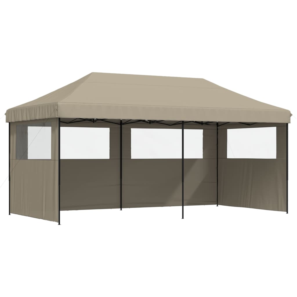 Kokkupandav peotelk (pop-up) 3 külgseinaga, 5,8 × 2,92 m, pruunikashall