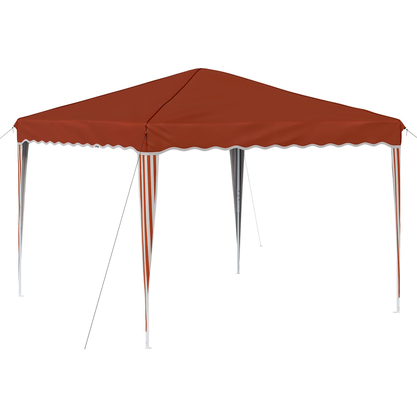 Kokkupandav peotelk (pop-up), 2,9 × 2,9 m, terrakota