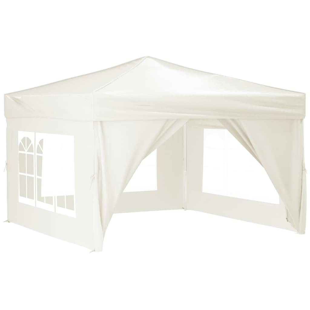 Kokkupandav peotelk (pop-up) seintega, 3 × 3 m, kreemjas