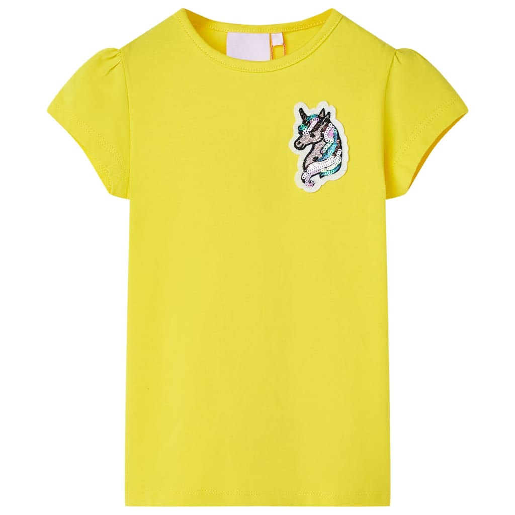 Kids'T-shirt Light Pink 140 Yellow 140