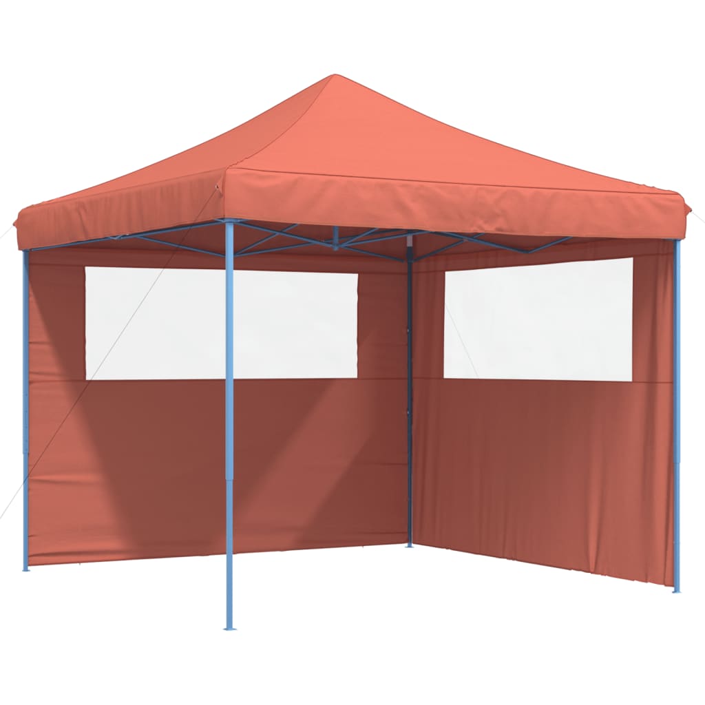 Kokkupandav peotelk (pop-up) 2 külgseinaga, 2,92 × 2,92 m, terrakota