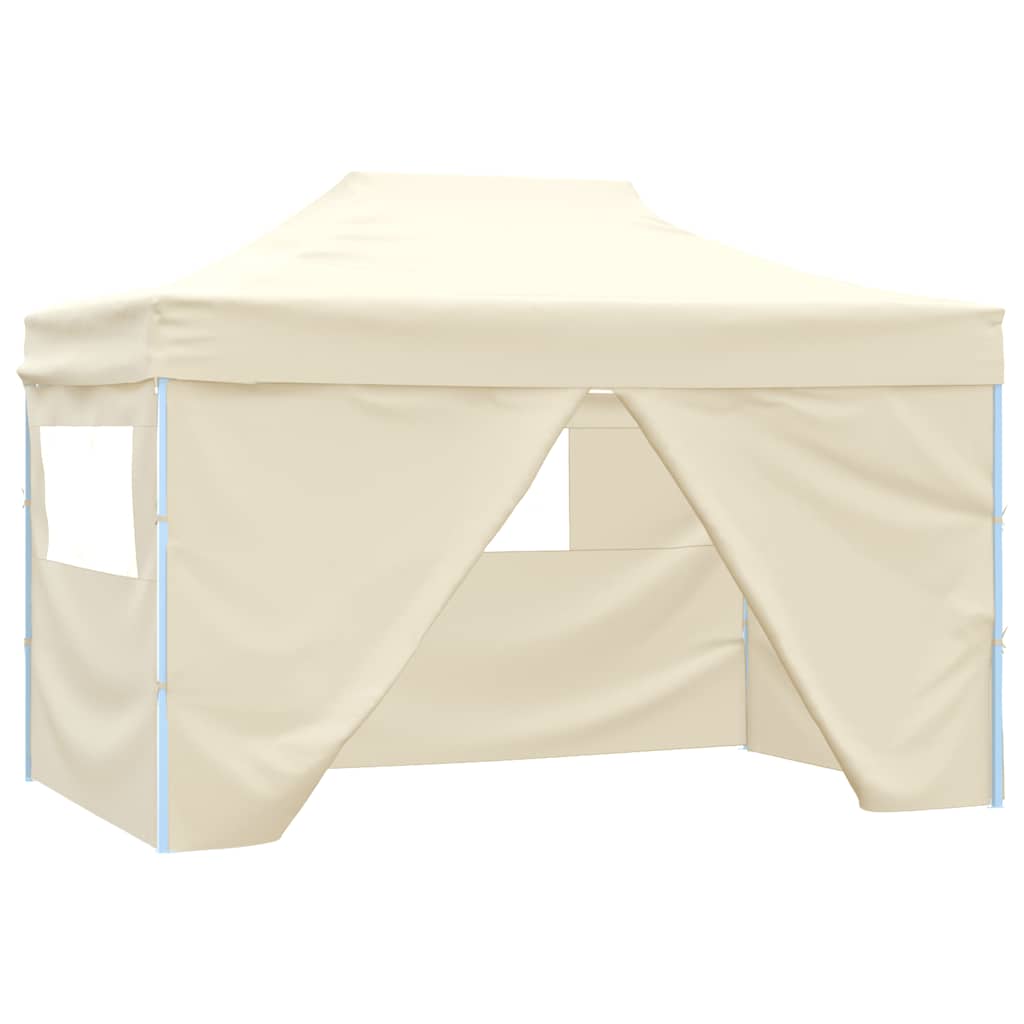 Kokkupandav peotelk (pop-up) 4 külgseinaga, 4,31 × 2,91 m, kreemjas