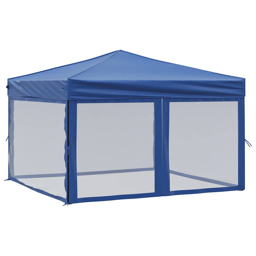 Kokkupandav peotelk (pop-up) seintega, 3 × 3 m, sinine