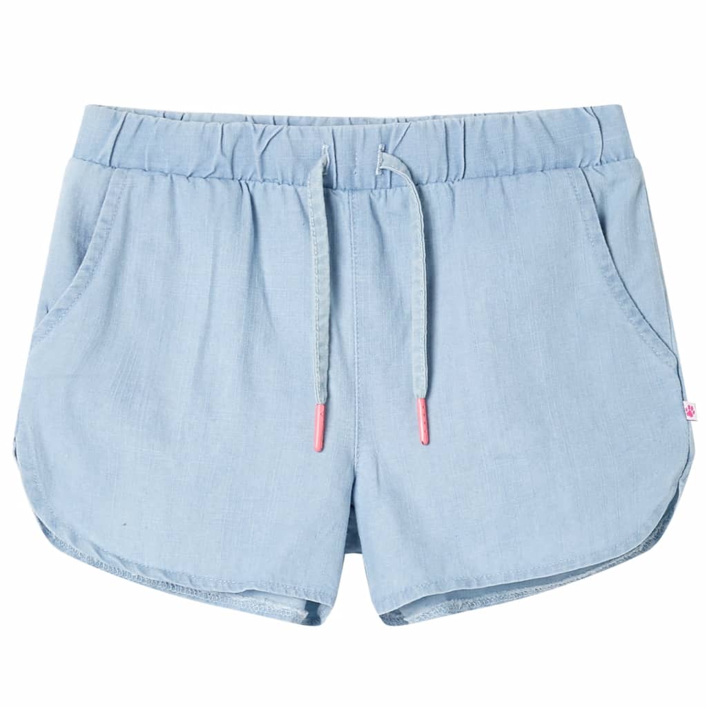 Kids'Shorts Denim Blue 140 Light Blue 128
