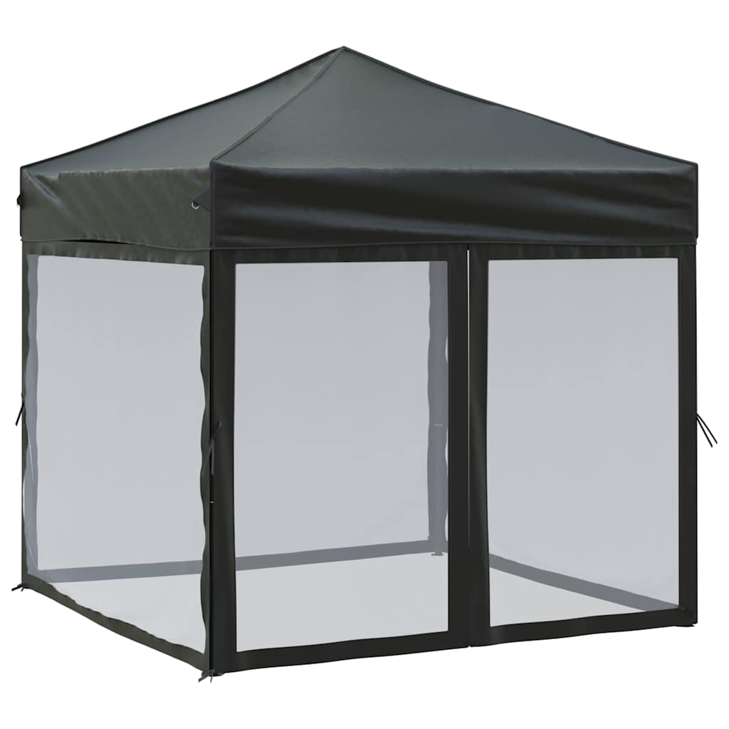 Kokkupandav peotelk (pop-up) seintega, 2 × 2 m, must