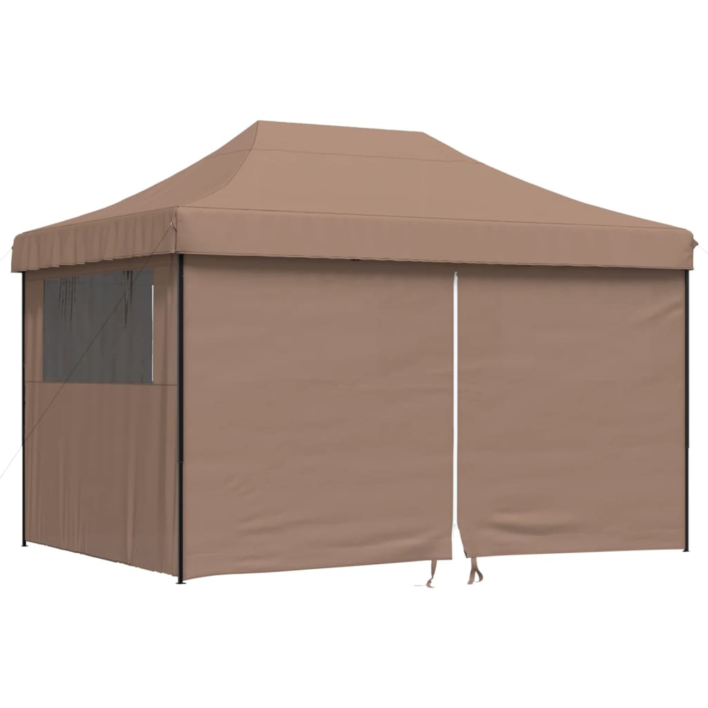 Kokkupandav peotelk (pop-up) 4 külgseinaga, 4,1 × 2,79 m, pruun