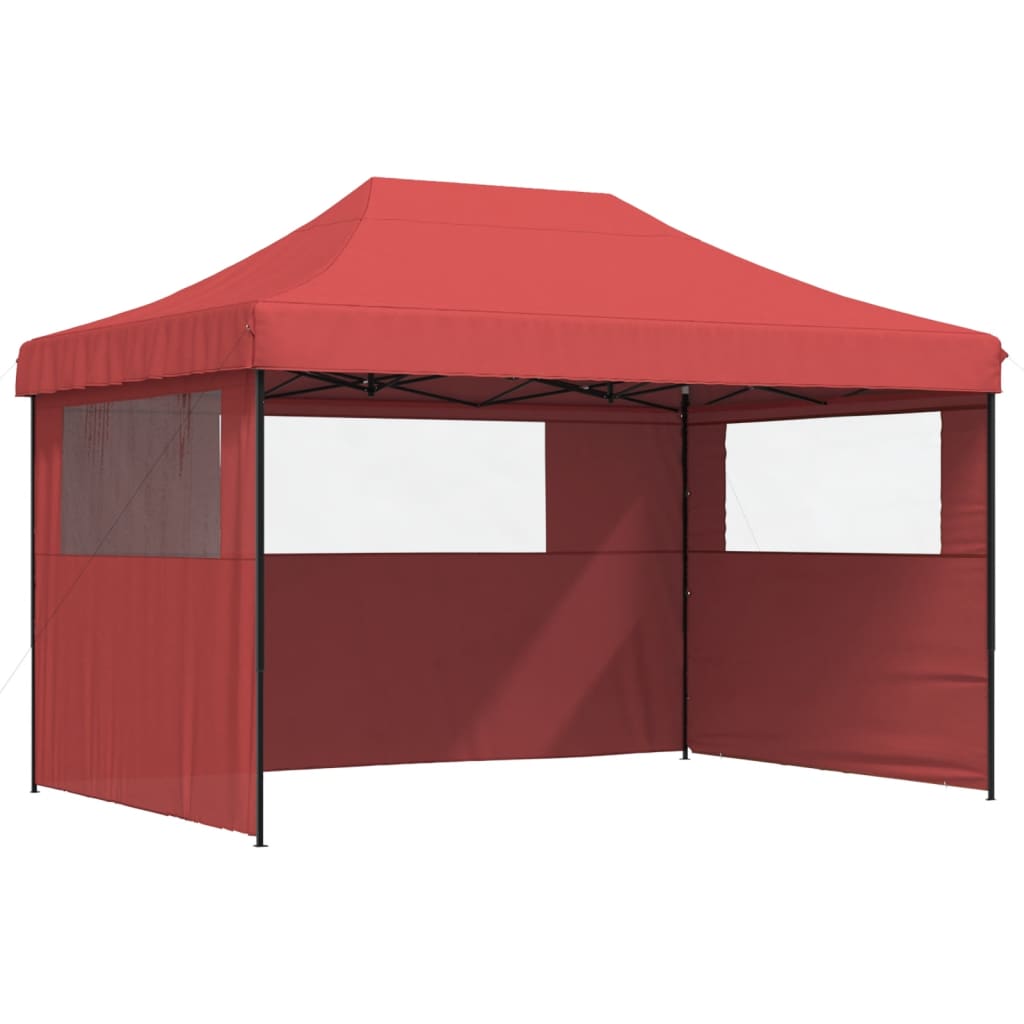 Kokkupandav peotelk (pop-up) 3 külgseinaga, 4,1 × 2,79 m, veinipunane