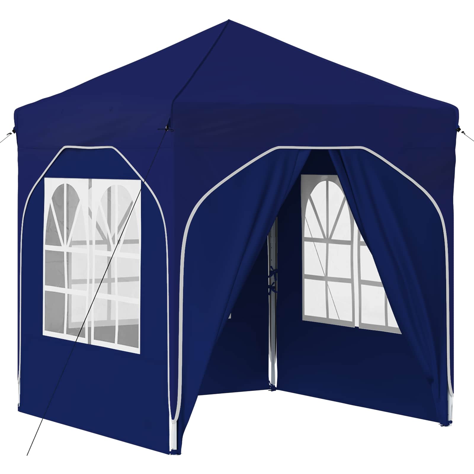 Kokkupandav peotelk (pop-up) 4 külgseinaga, 1,92 × 1,92 m, sinine
