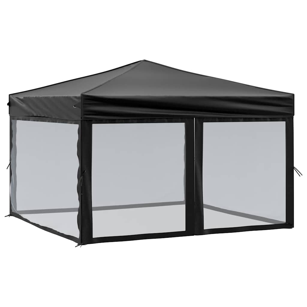 Kokkupandav peotelk (pop-up) seintega, 3 × 3 m, must