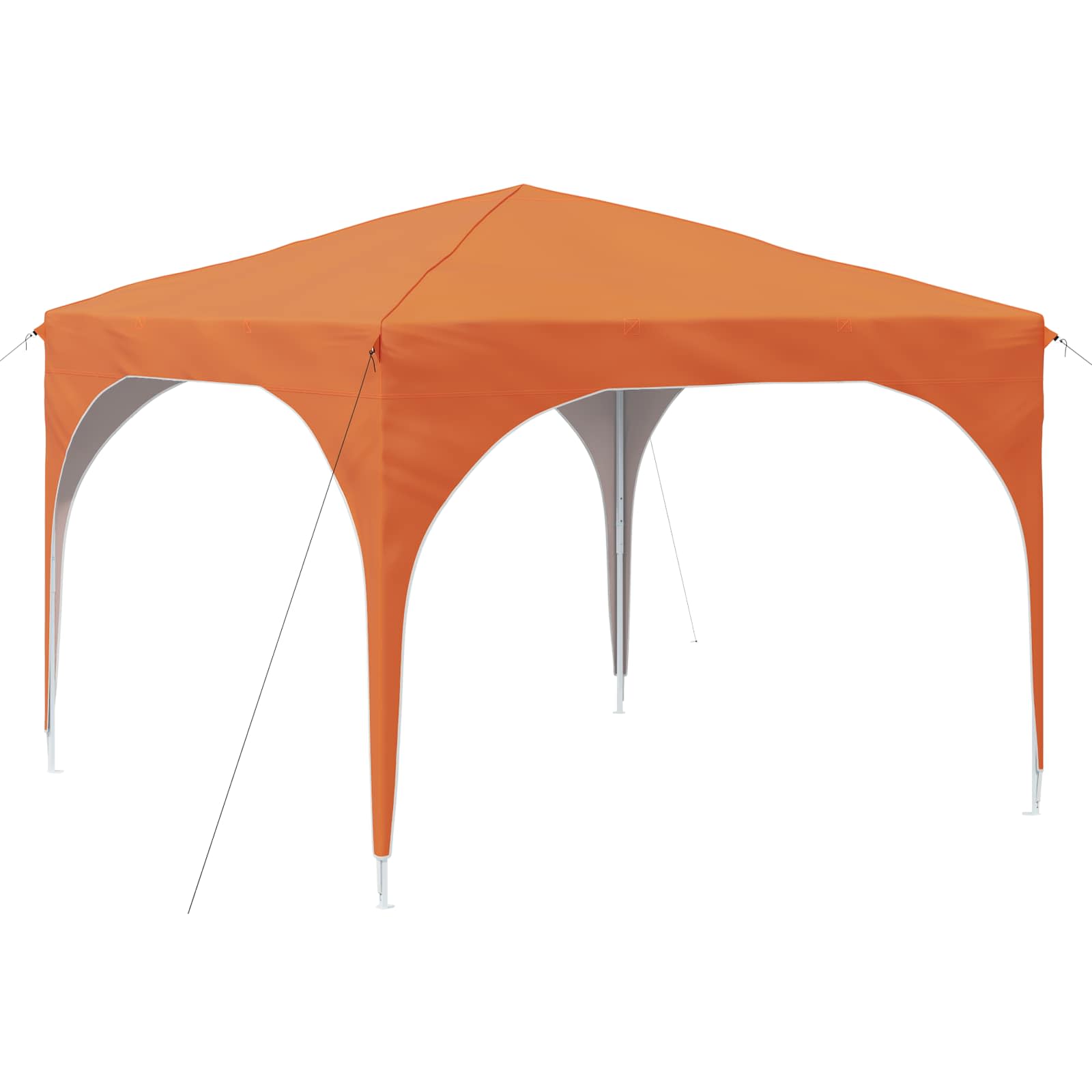 Kokkupandav peotelk (pop-up), 2,9 × 2,9 m, oranž