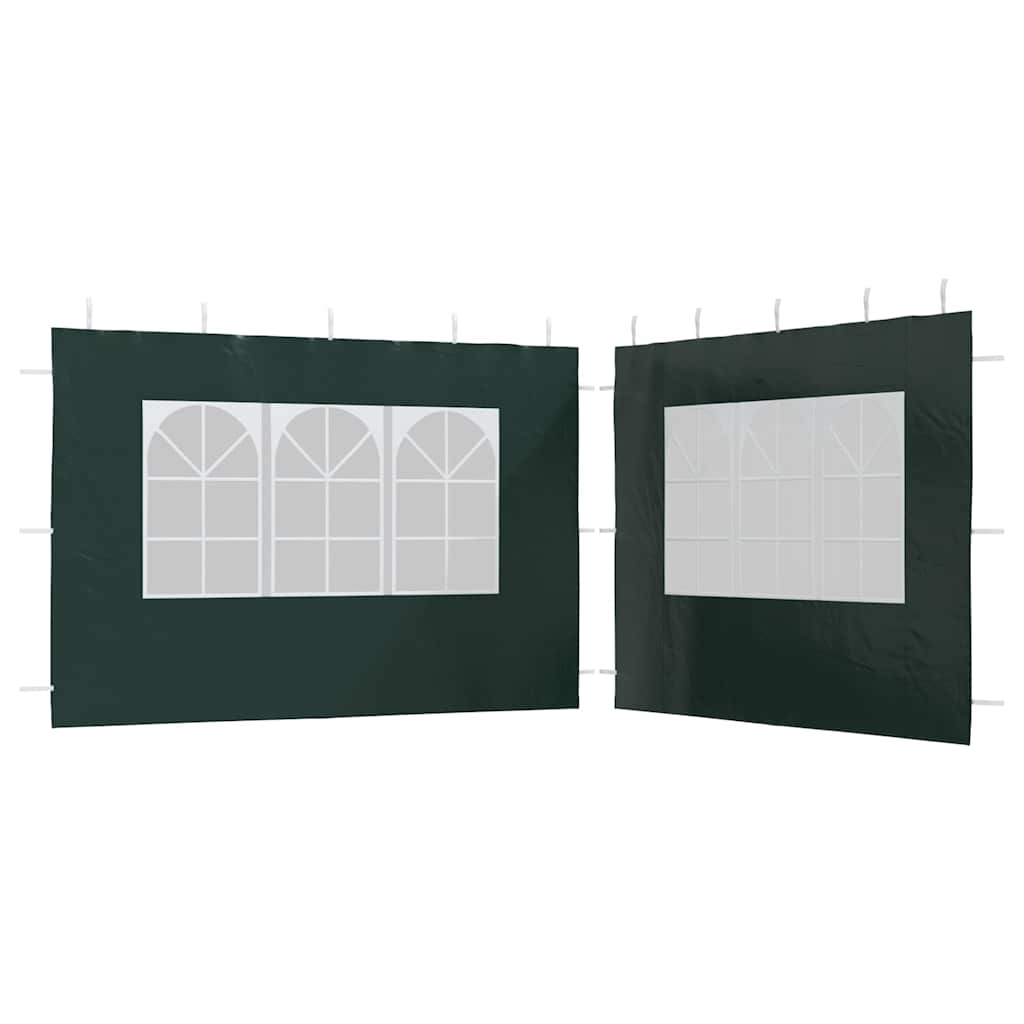 Peotelgi külgseinad aknaga, 2 tk, 3 × 1,95 m, roheline
