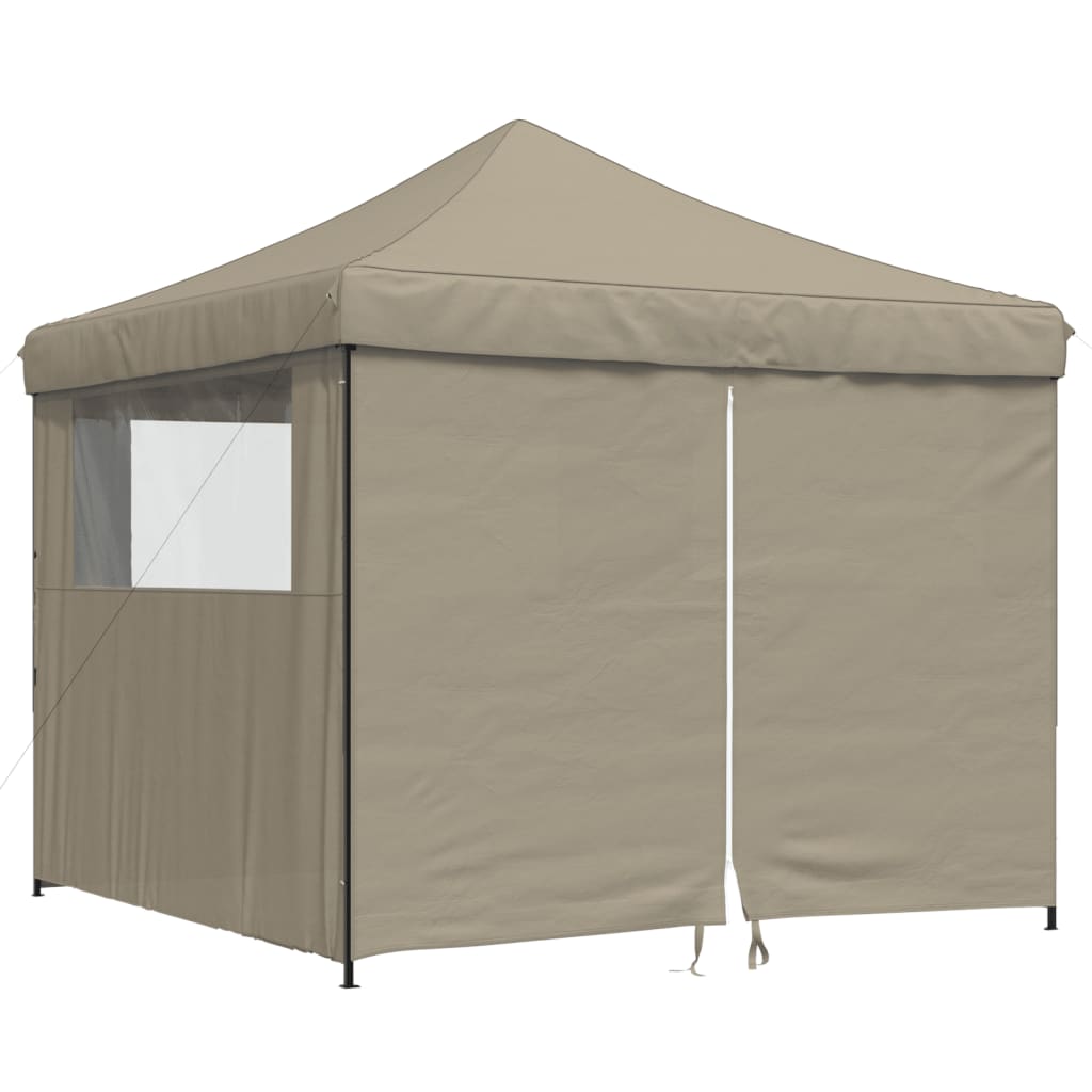 Kokkupandav peotelk (pop-up) 4 külgseinaga, 2,92 × 2,92 m, pruunikashall