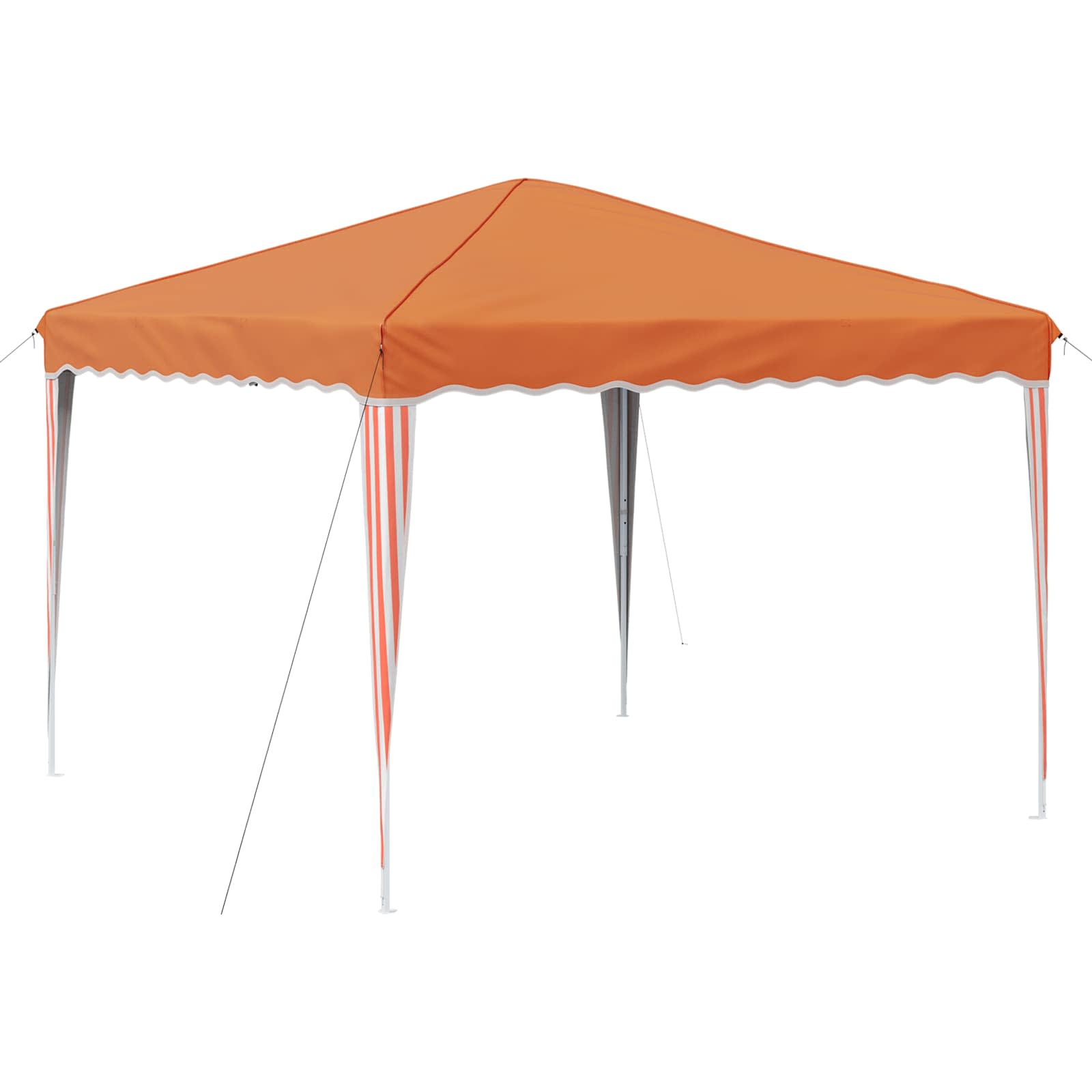 Kokkupandav peotelk (pop-up), 2,9 × 2,9 m, oranž