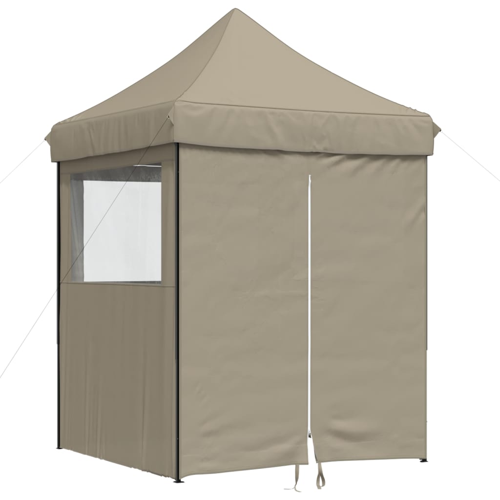 Kokkupandav peotelk (pop-up) 4 külgseinaga, 2 × 2 m, pruunikashall
