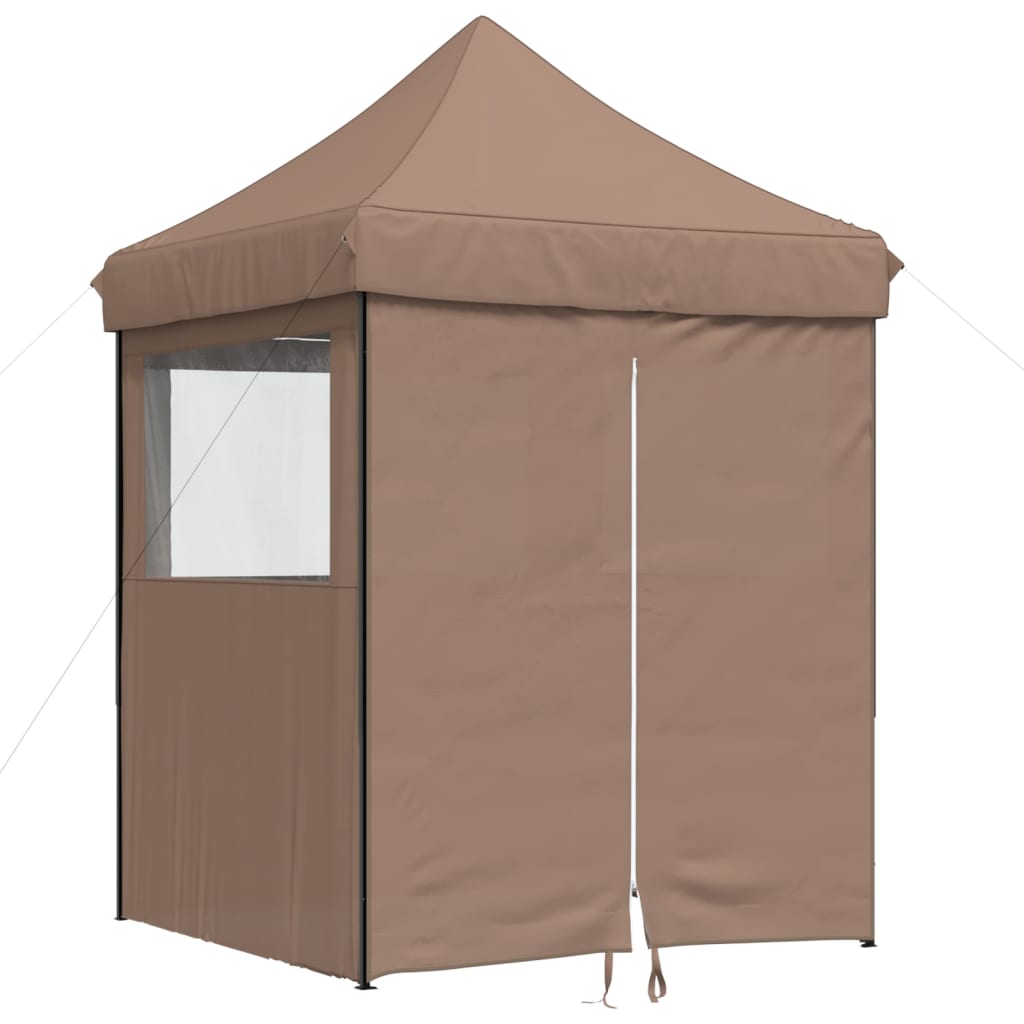 Kokkupandav peotelk (pop-up) 4 külgseinaga, 2 × 2 m, pruun