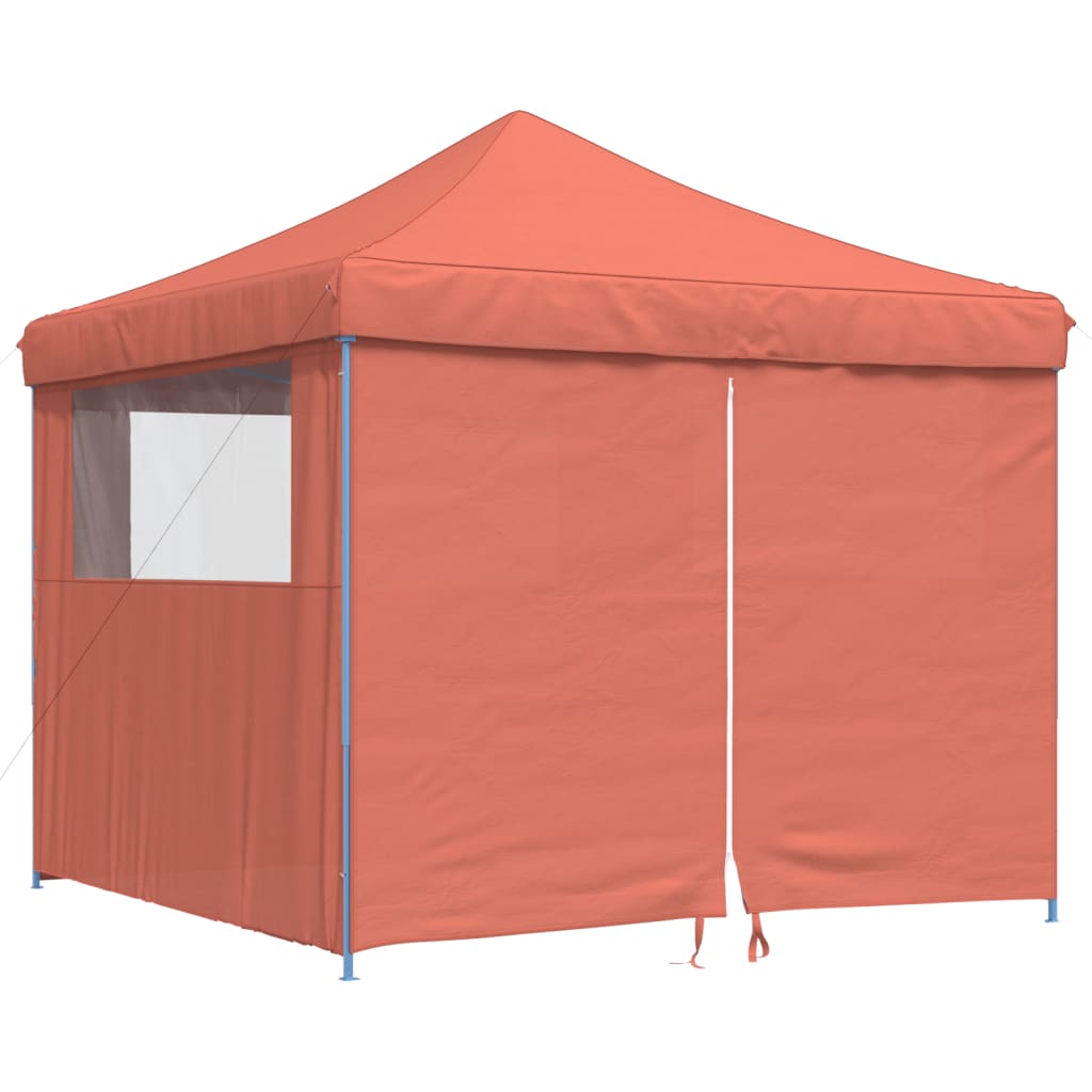 Kokkupandav peotelk (pop-up) 4 külgseinaga, 2,92 × 2,92 m, terrakota