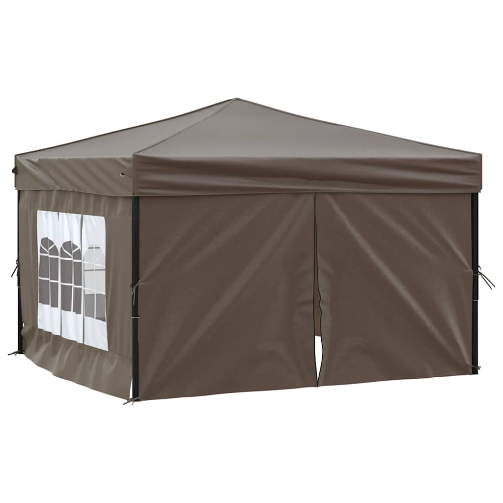 Kokkupandav peotelk (pop-up) seintega, 3 × 3 m, pruunikashall