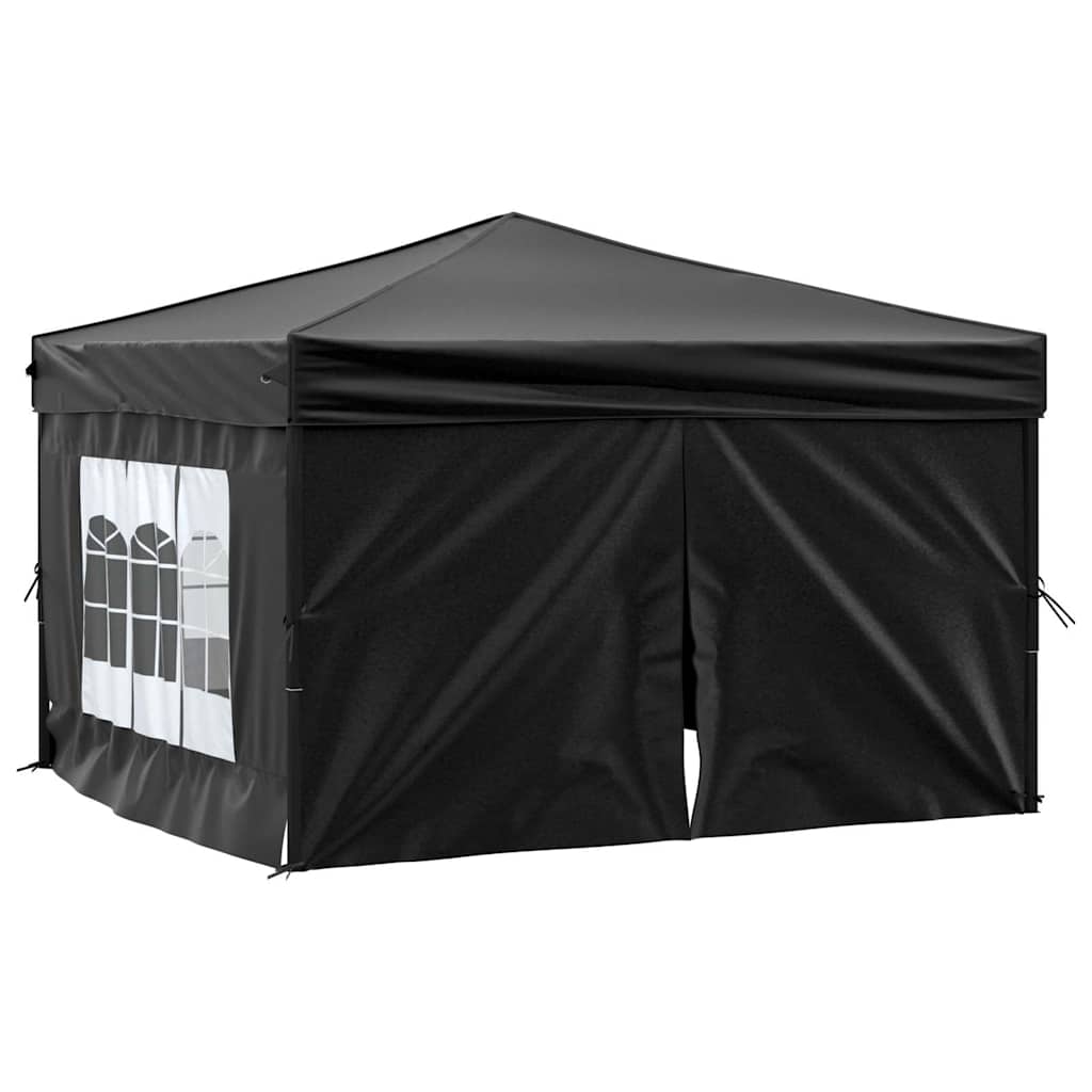 Kokkupandav peotelk (pop-up) seintega, 3 × 3 m, must