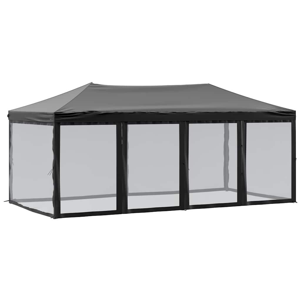 Kokkupandav peotelk (pop-up) seintega, 3 × 6 m, must
