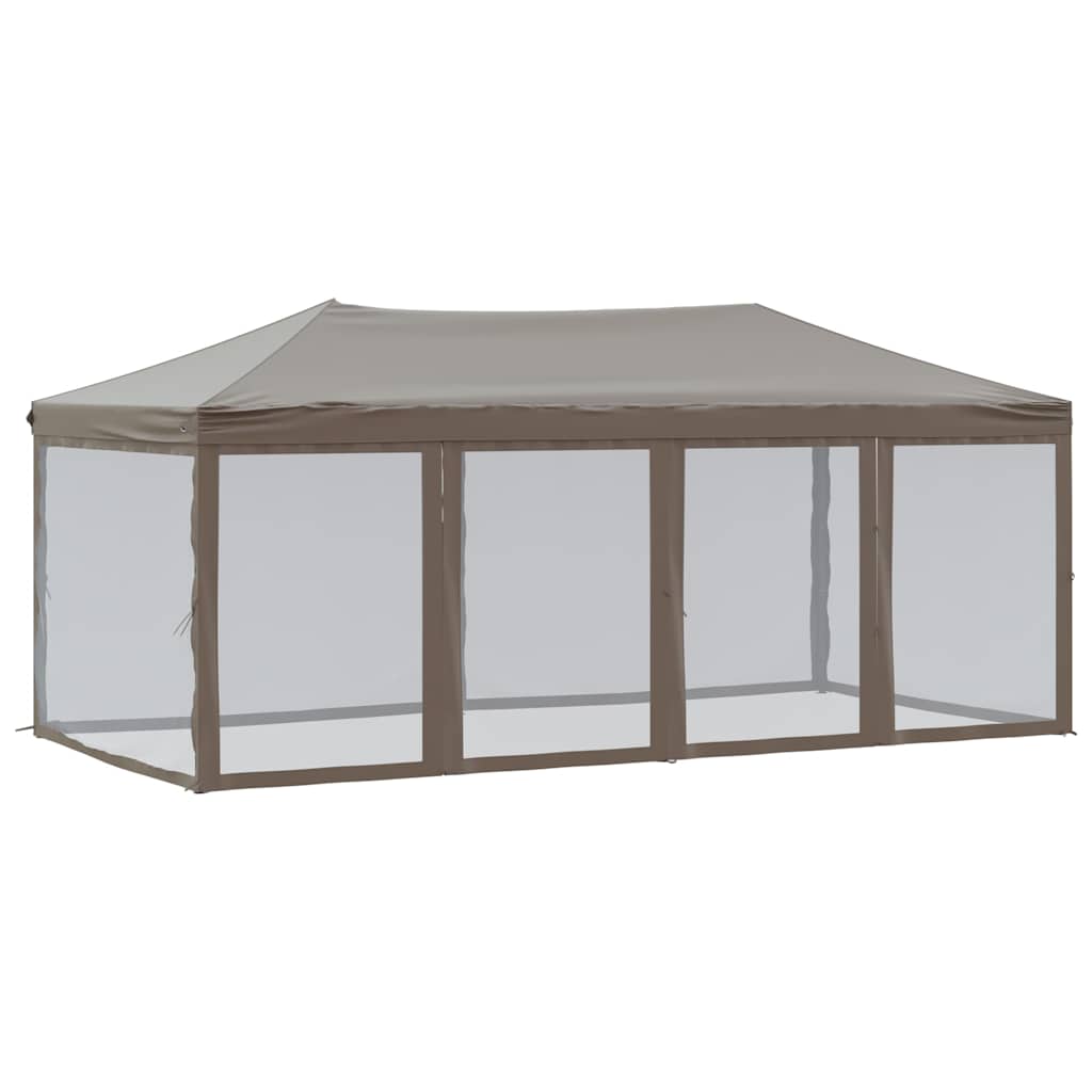 Kokkupandav peotelk (pop-up) seintega, 3 × 6 m, pruunikashall