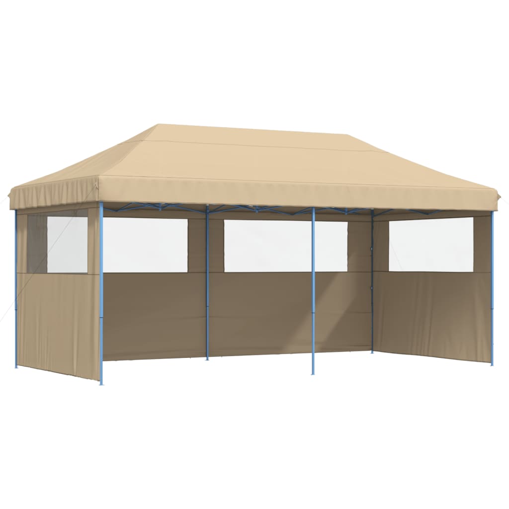 Kokkupandav peotelk (pop-up) 3 külgseinaga, 5,8 × 2,92 m, beež