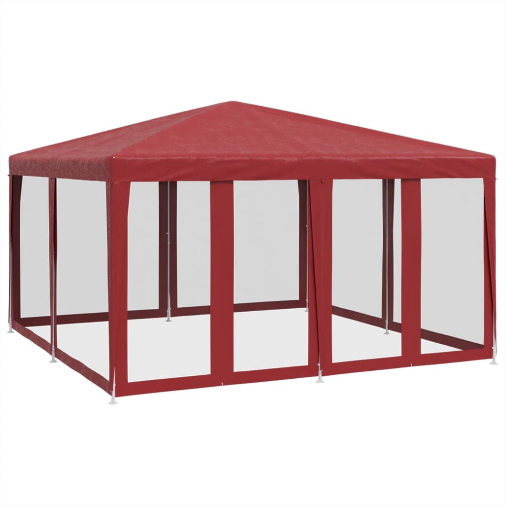 Peotelk sääsevõrguga, 4 × 4 m, punane