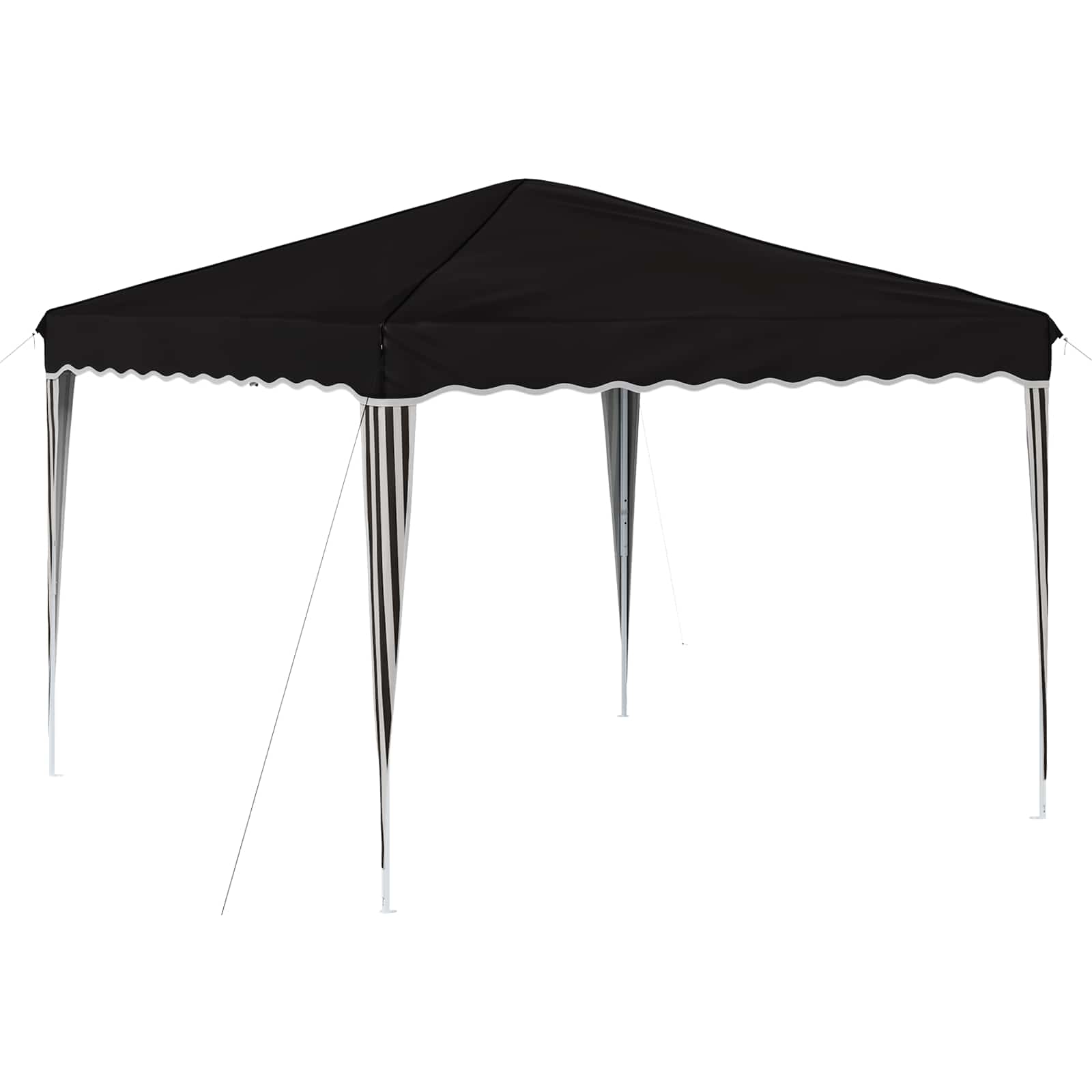 Kokkupandav peotelk (pop-up), 2,9 × 2,9 m, must