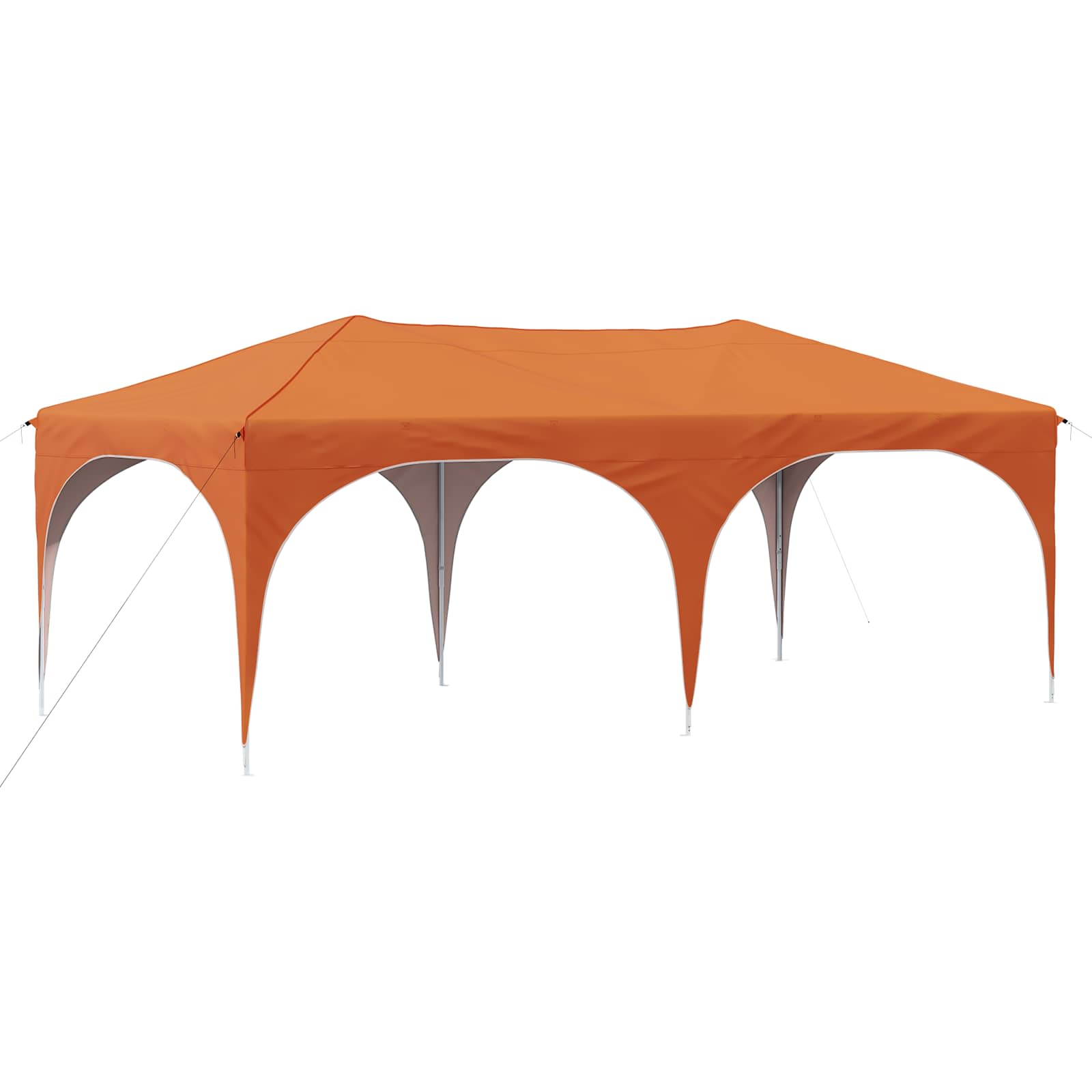 Kokkupandav peotelk (pop-up), 5,74 × 2,89 m, oranž