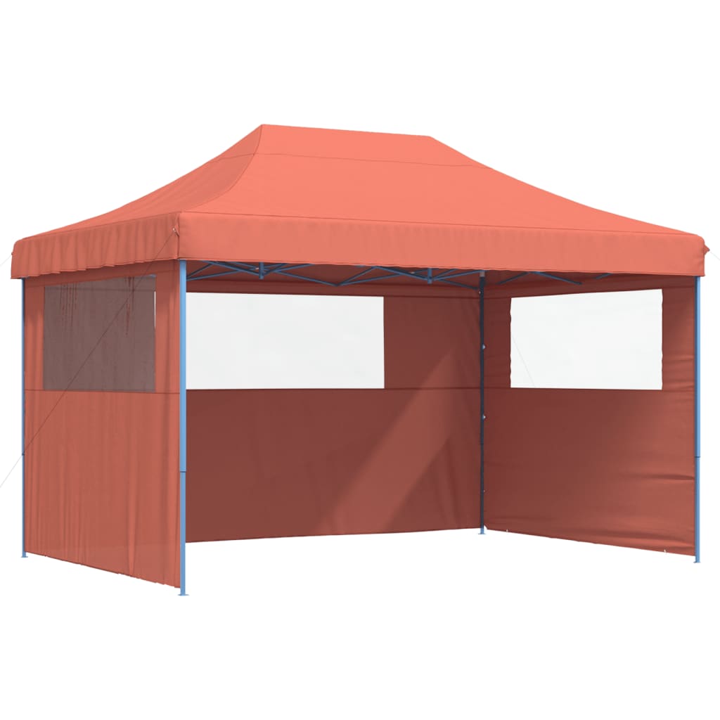 Kokkupandav peotelk (pop-up) 3 külgseinaga, 4,1 × 2,79 m, terrakota