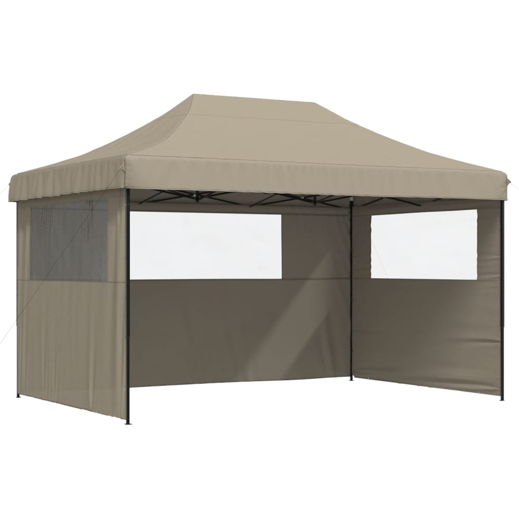 Kokkupandav peotelk (pop-up) 3 külgseinaga, 4,4 × 2,92 m, pruunikashall