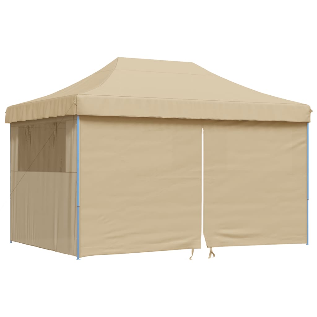 Kokkupandav peotelk (pop-up) 4 külgseinaga, 4,4 × 2,92 m, beež