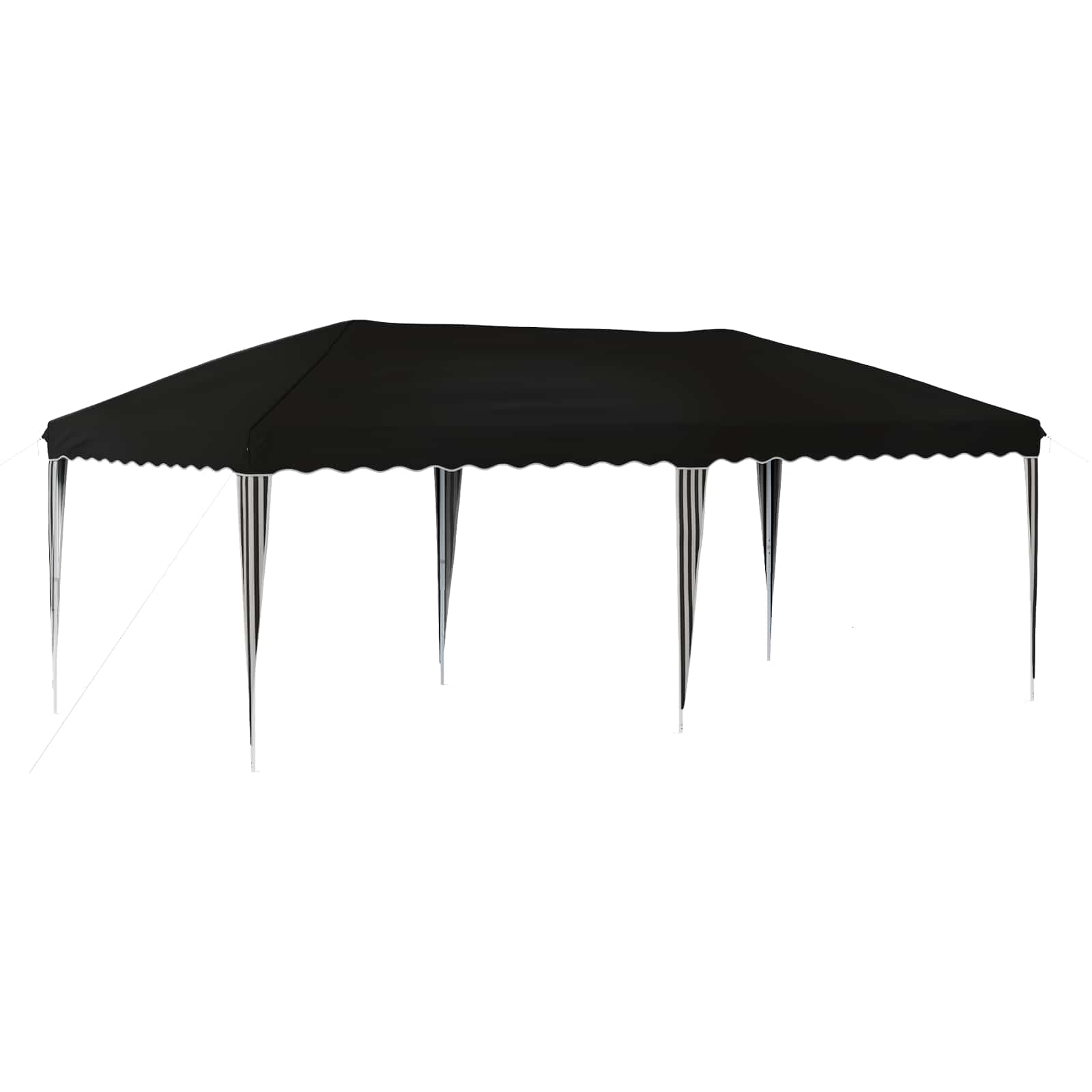 Kokkupandav peotelk (pop-up), 5,75 × 2,9 m, must