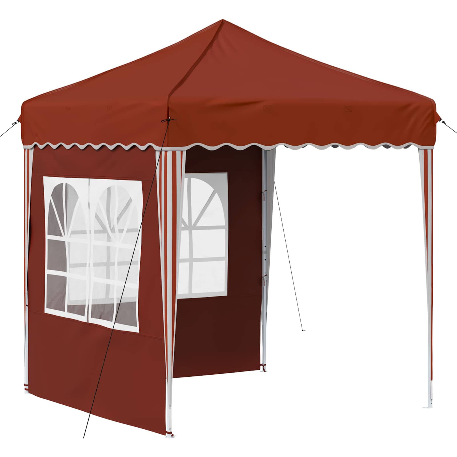 Kokkupandav peotelk (pop-up), 1,95 × 1,94 m, terrakota