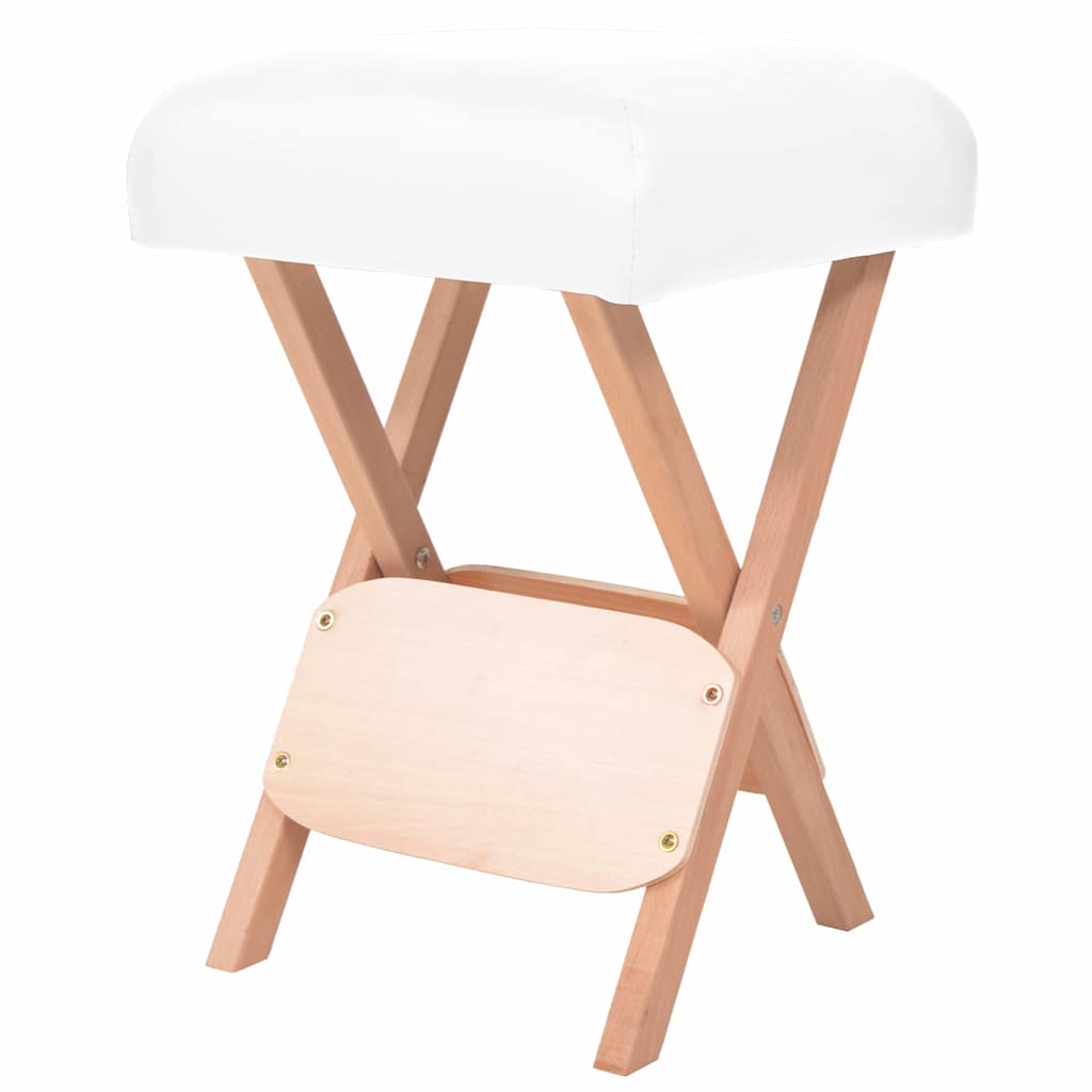 Kokkupandav massaažitool, 12 cm paksune iste, valge