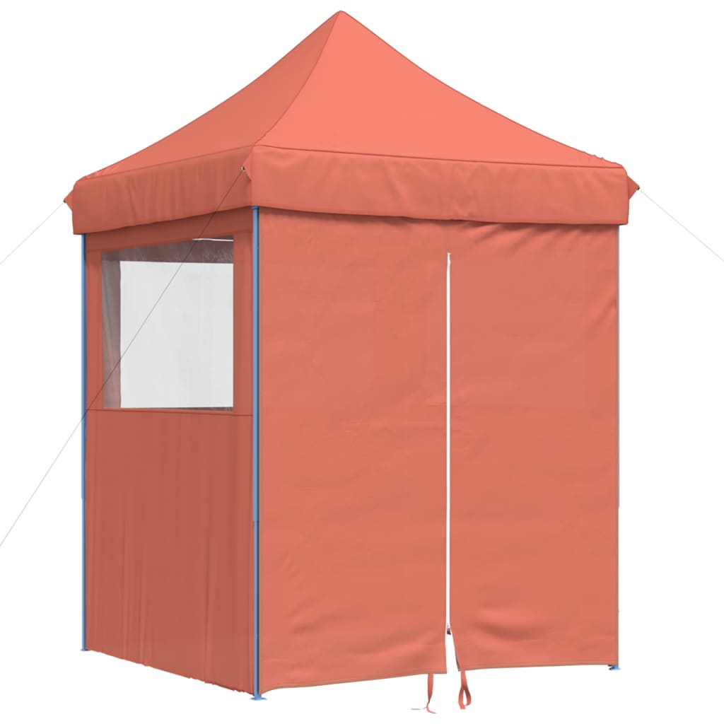 Kokkupandav peotelk (pop-up) 4 külgseinaga, 2 × 2 m, terrakota