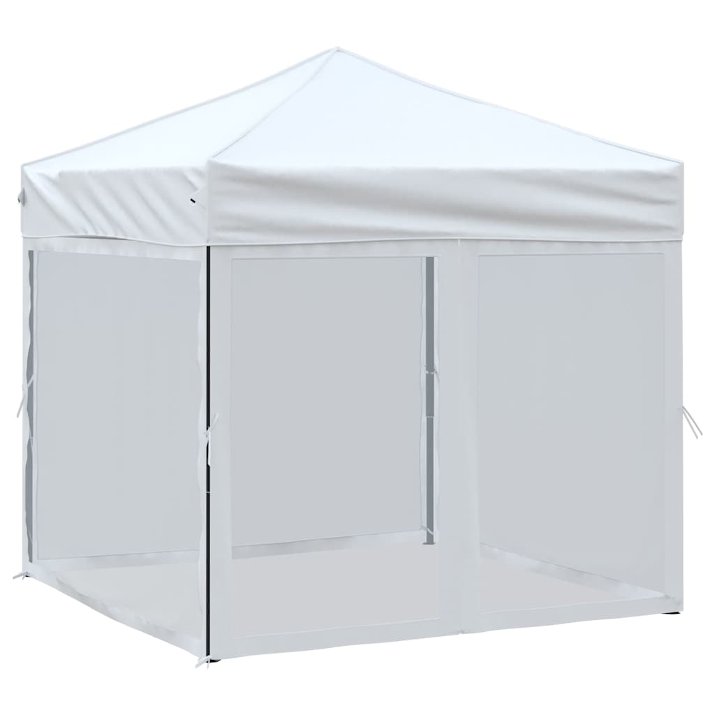Kokkupandav peotelk (pop-up) seintega, 2 × 2 m, valge