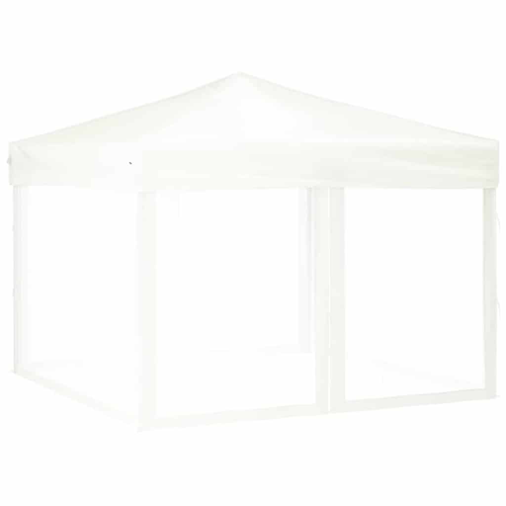 Kokkupandav peotelk (pop-up) seintega, 3 × 3 m, valge