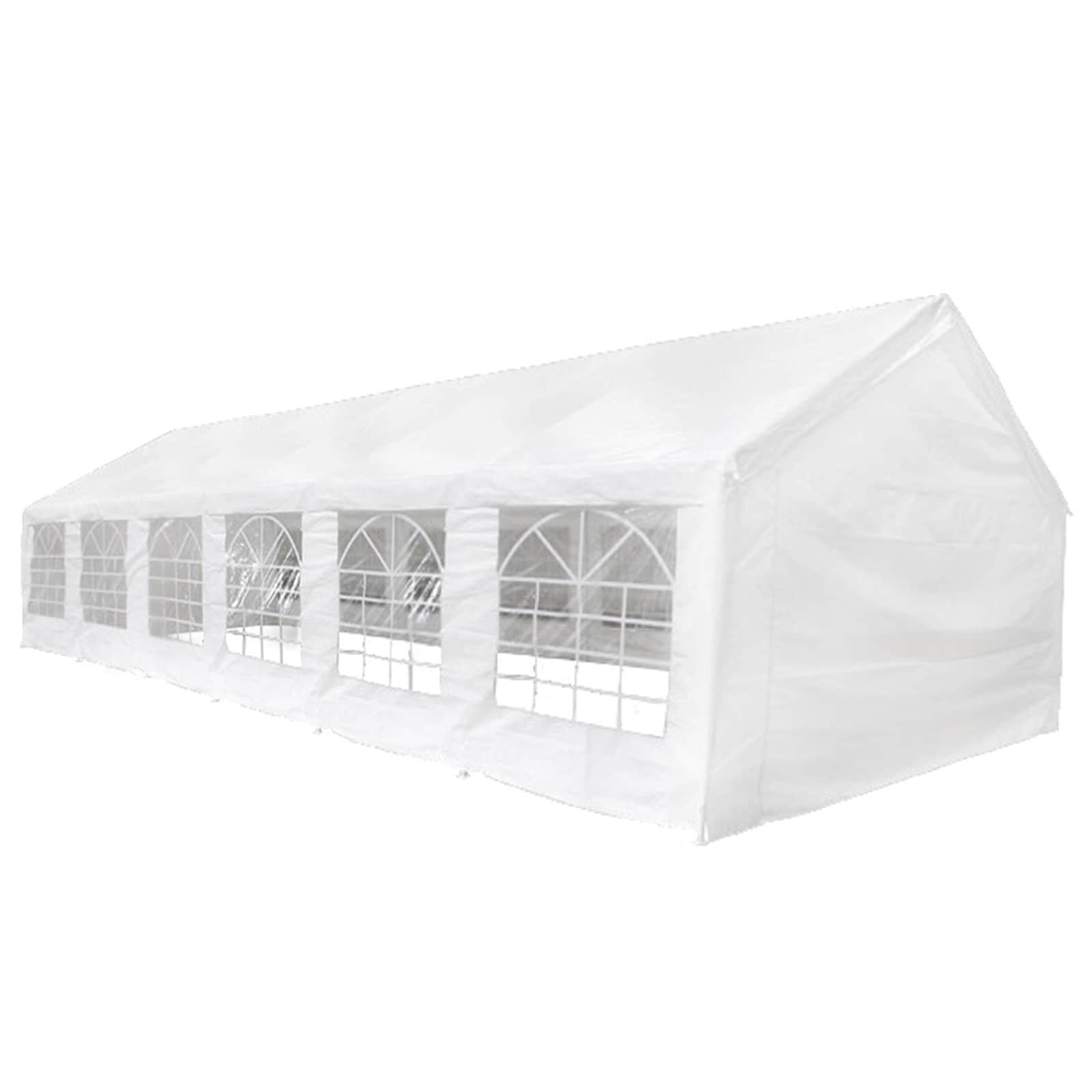 Peotelgi katuse- ja seinakomplekt, 12 × 6 m, valge