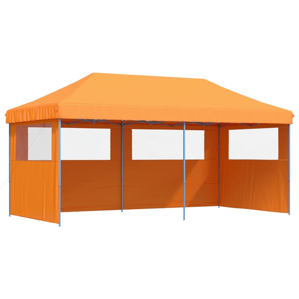Kokkupandav peotelk (pop-up) 3 külgseinaga, 5,8 × 2,92 m, oranž