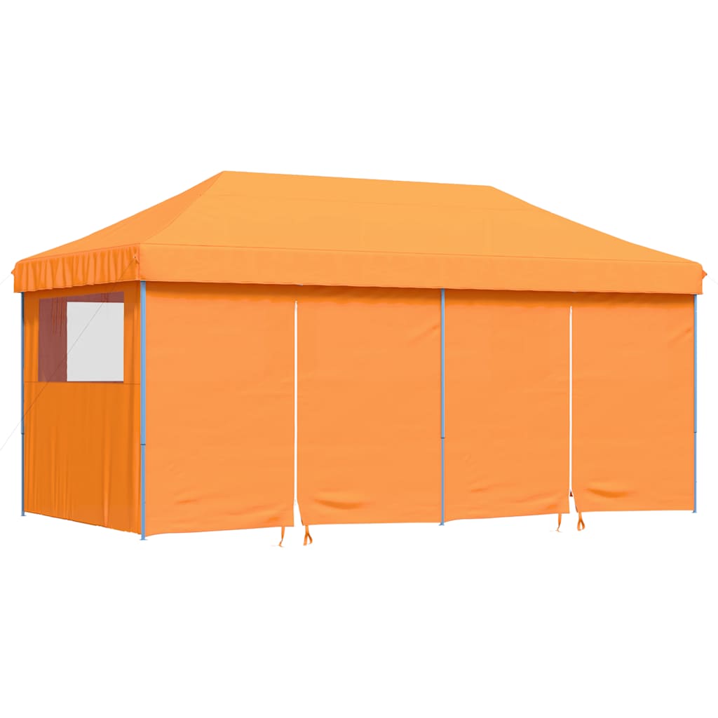 Kokkupandav peotelk (pop-up) 4 külgseinaga, 5,8 × 2,92 m, oranž