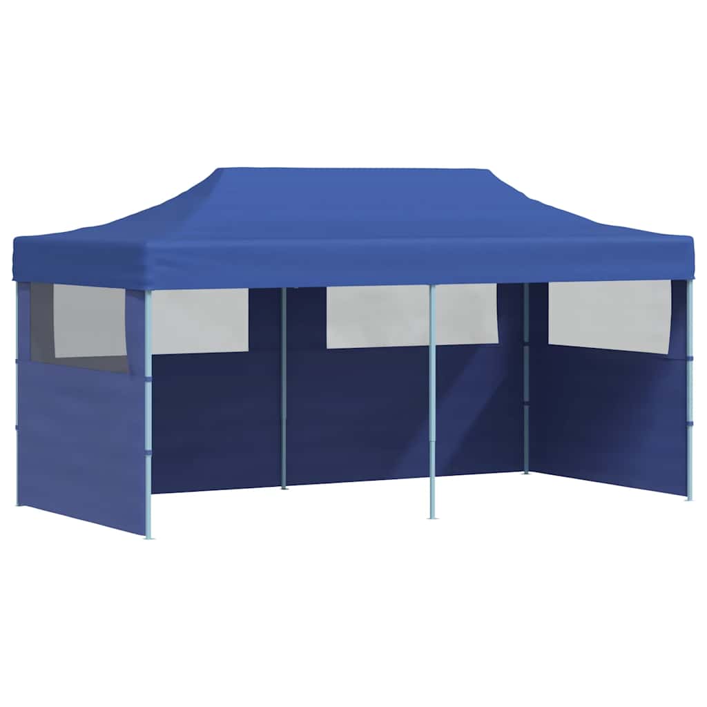 Kokkupandav peotelk (pop-up) 1 külgseinaga, 5,8 × 2,91 m, sinine