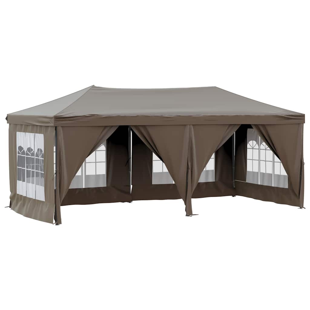 Kokkupandav peotelk (pop-up) seintega, 3 × 6 m, pruunikashall