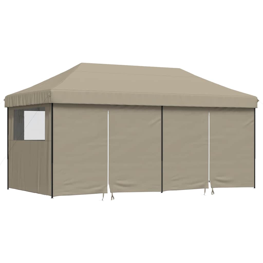Kokkupandav peotelk (pop-up) 4 külgseinaga, 5,8 × 2,92 m, pruunikashall